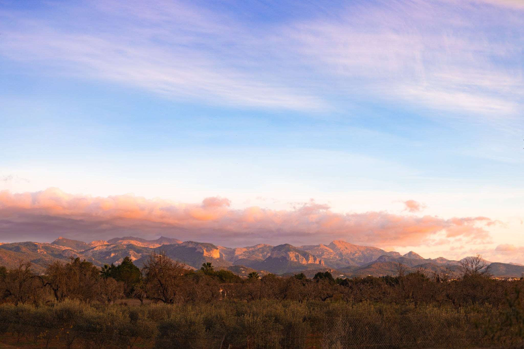 Sierra de Tramuntana al atardecer